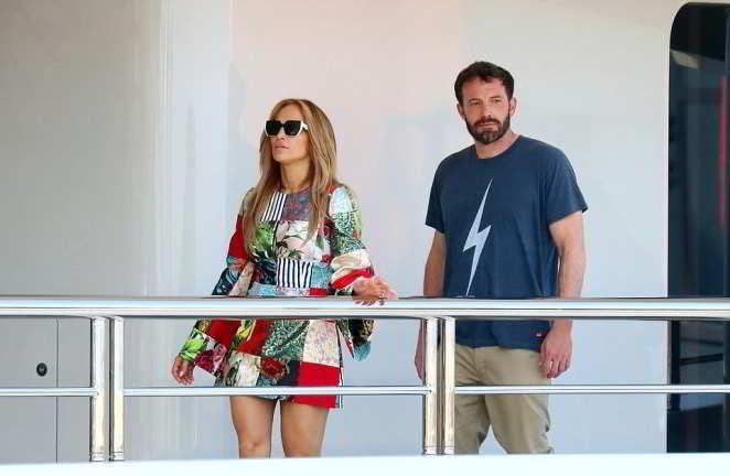 Jennifer Lopez e Ben Affleck a Saint Tropez