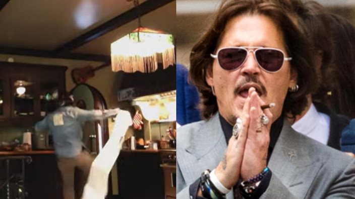 Johnny Depp ubriaco e violento