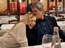 Lorella Cuccarini festeggia il marito