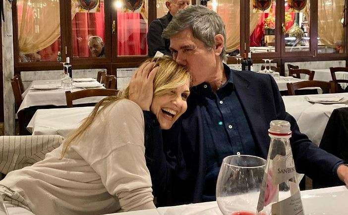 Lorella Cuccarini festeggia il marito